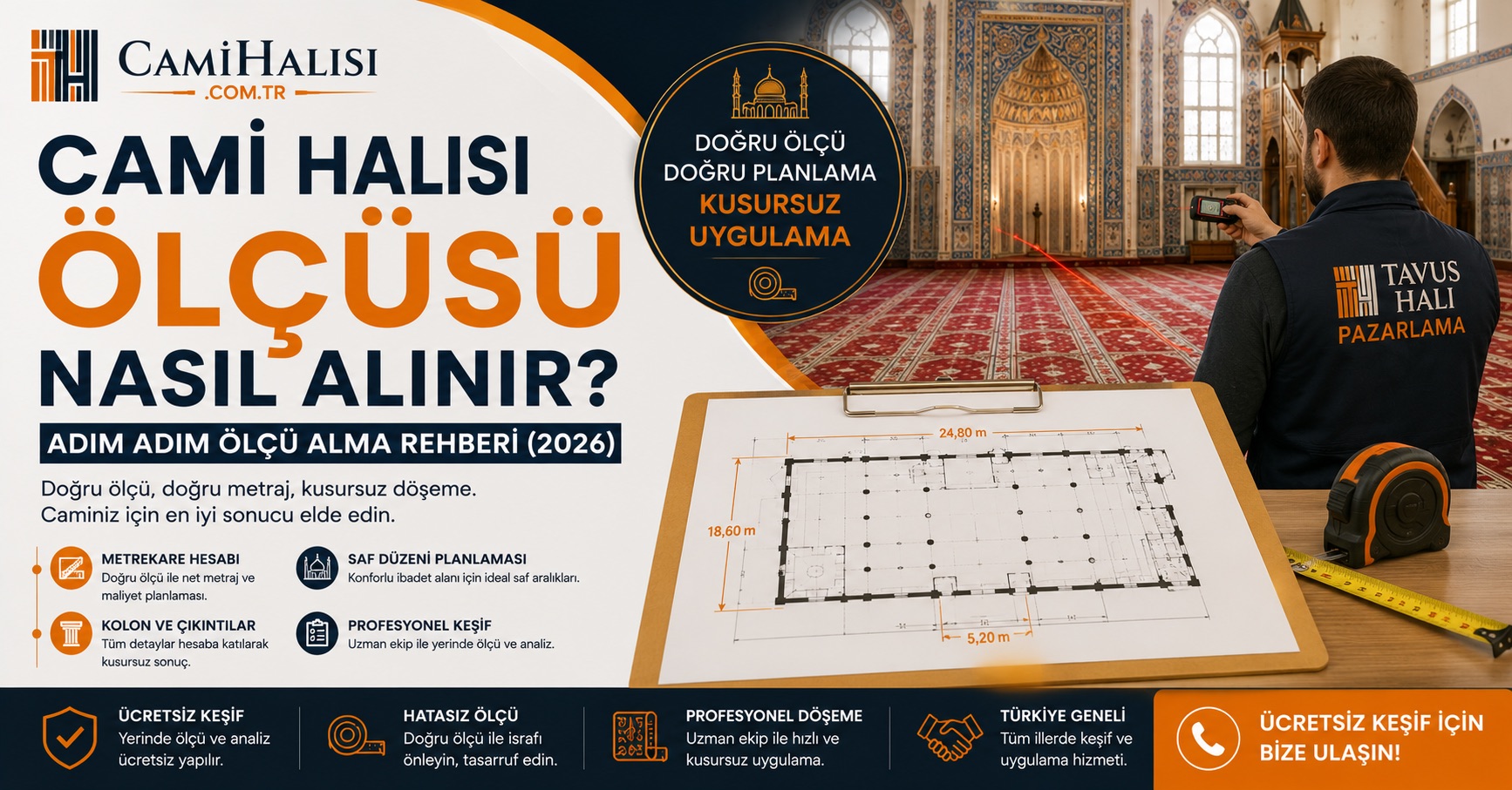 Doğru ölçüyle caminiz için uygun halıyı güvenle planlayın ve seçin.